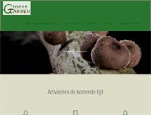 Tablet Screenshot of groenetakken.nl